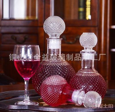 【全益玻璃加工厂供应厂家直销玻璃酒瓶钻石玻璃酒瓶葡萄酒瓶梅酒瓶圆球红酒瓶QYBLHJP500mLQY BL HJP】 - 产品库 - 铜山区全益玻璃制品加工厂