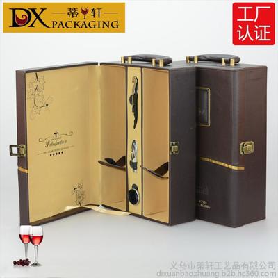 蒂轩红酒包装盒葡萄礼盒红酒盒加工直销蒂轩包装盒厂双只皮盒批发现货树皮纹双只皮盒红酒盒工厂定制拉菲红酒盒酒盒批发交房茶叶盒图片_高清图_细节图-义务的蒂轩工艺品 -